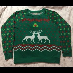 Ugly Green Christmas Sweater Light Soft